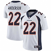 Nike Denver Broncos #22 C.J. Anderson White NFL Vapor Untouchable Limited Jersey,baseball caps,new era cap wholesale,wholesale hats